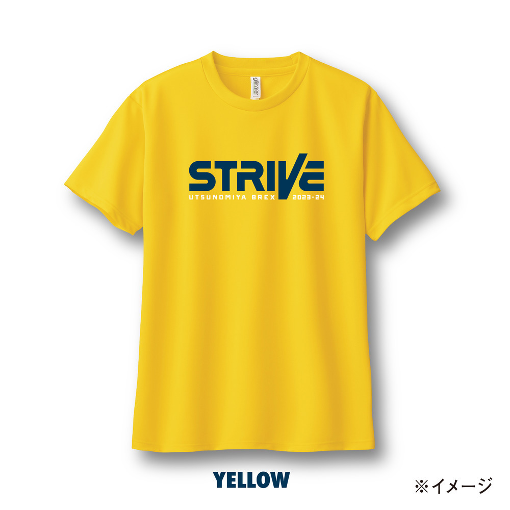 2023-24スローガンTシャツ｢STRIVE」Type1 詳細画像 イエロー 2