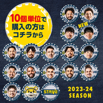 【10個単位ランダム】2023-24 選手缶バッジ
