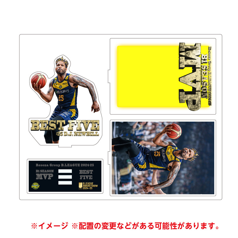 《予約受付 6/26(木)18:00～ 6/30(月)12:00》【予約販売】2024-25 MVP & BEST FIVE #25 ニュービル選手 アクリルスタンド 詳細画像 1カラー 3