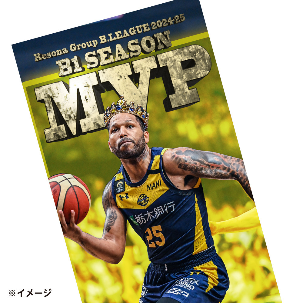 《予約受付 6/26(木)18:00～ 6/30(月)12:00》【予約販売】2024-25 MVP & BEST FIVE #25 ニュービル選手 フェイスタオル 詳細画像 1カラー 3