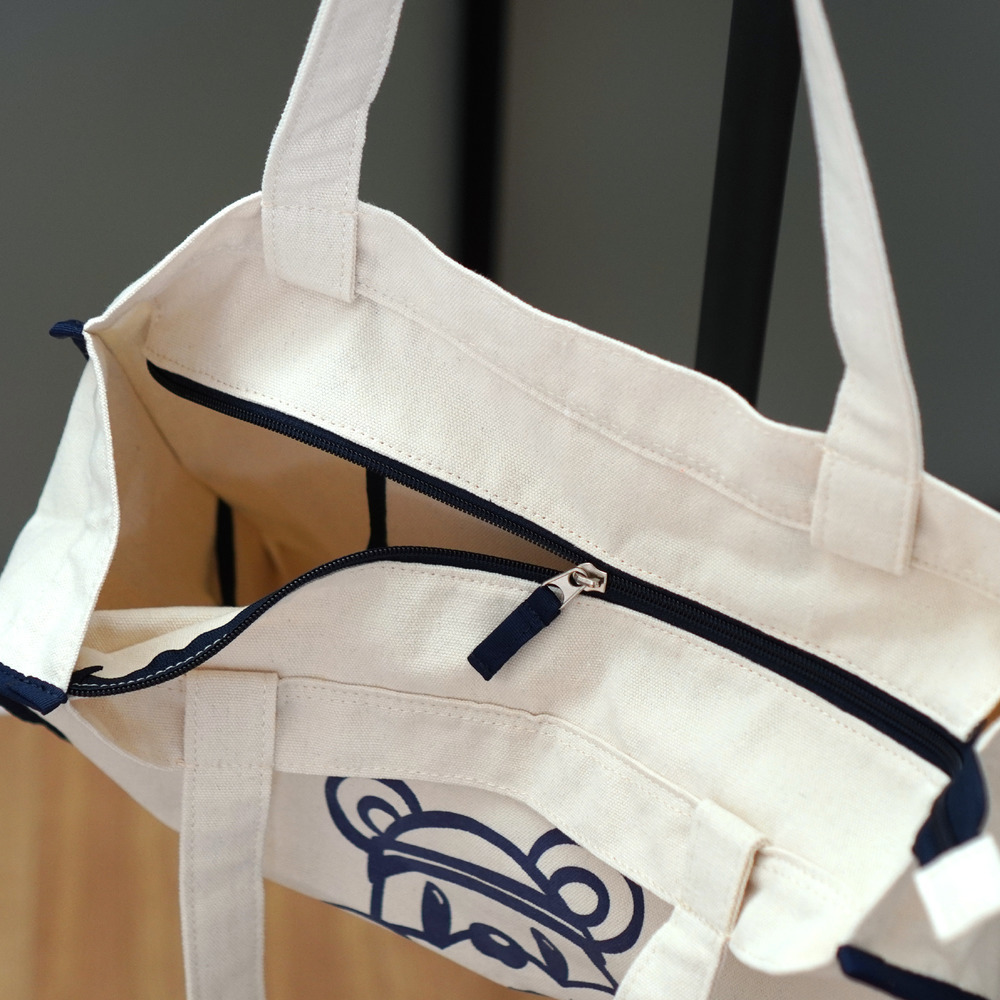 パイピングキャンバストートバッグ（のぞき見ブレッキー） 詳細画像 1カラー 5