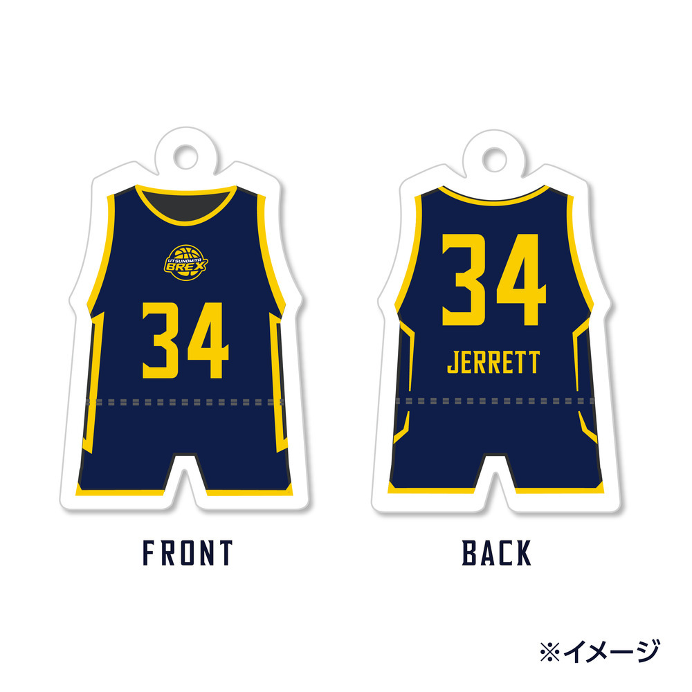 2025-26 選手アクリルキーホルダー(HOME) 詳細画像 #34 JERRETT 1