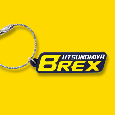 ラバーカスタムキーホルダー（BREXセカンダリーロゴ）