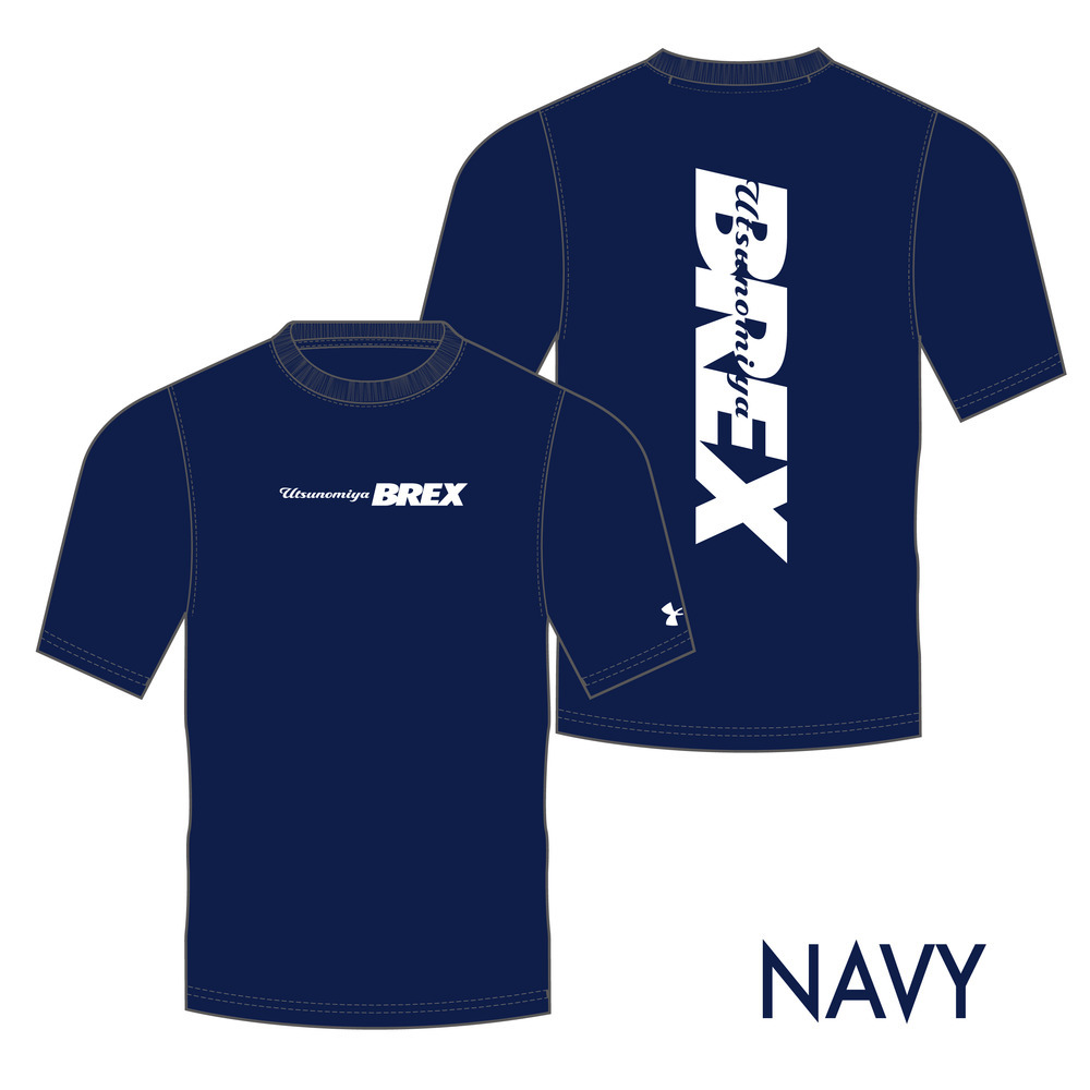 UA BREX S-TEXT バックプリント Tシャツ 詳細画像 ネイビー 1