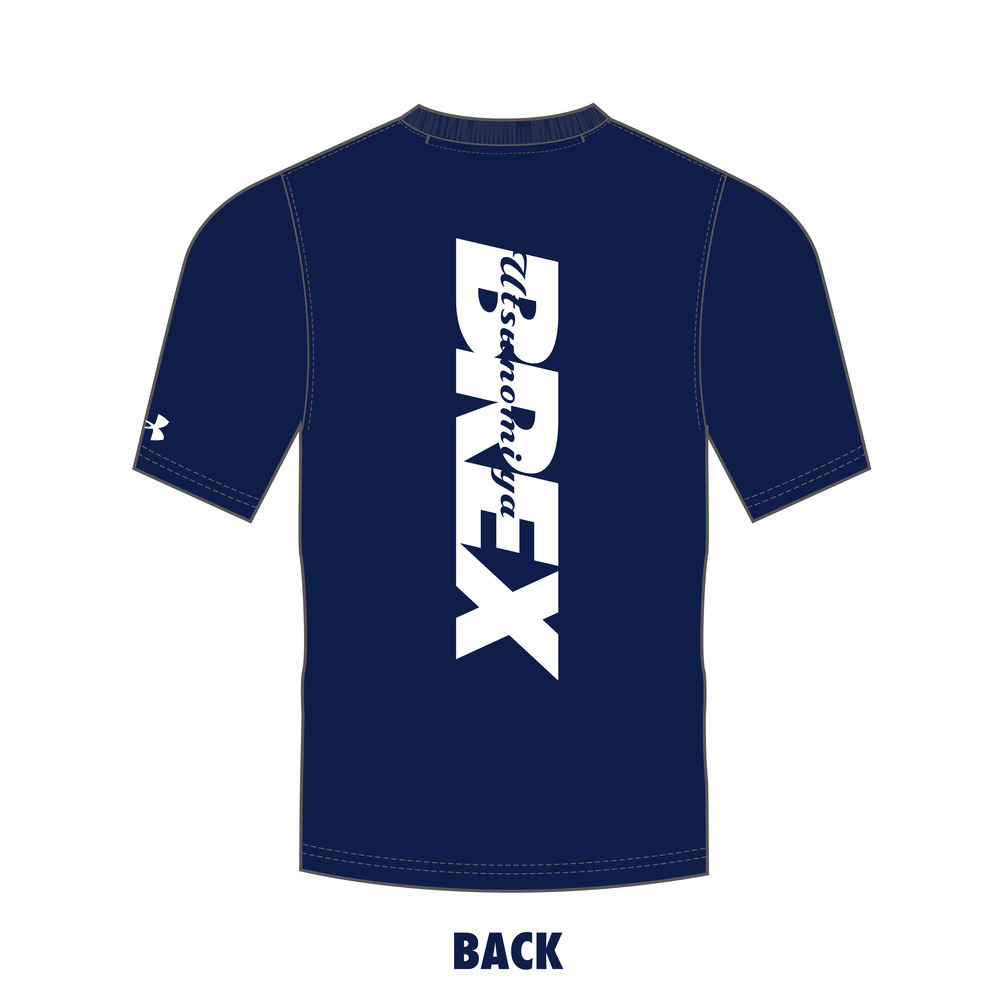 UA BREX S-TEXT バックプリント Tシャツ 詳細画像 ネイビー 3