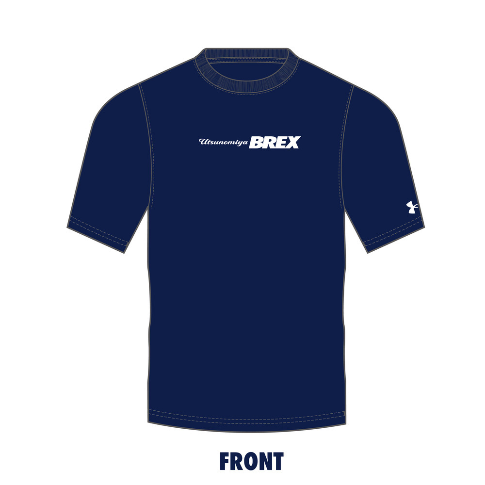 UA BREX S-TEXT バックプリント Tシャツ｜宇都宮ブレックス｜B.LEAGUE