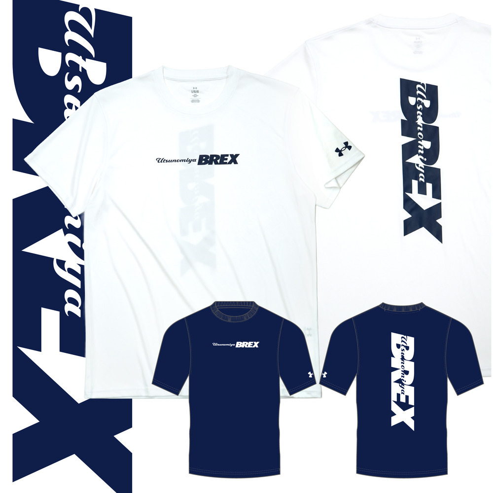 UA BREX S-TEXT バックプリント Tシャツ｜宇都宮ブレックス｜B.LEAGUE