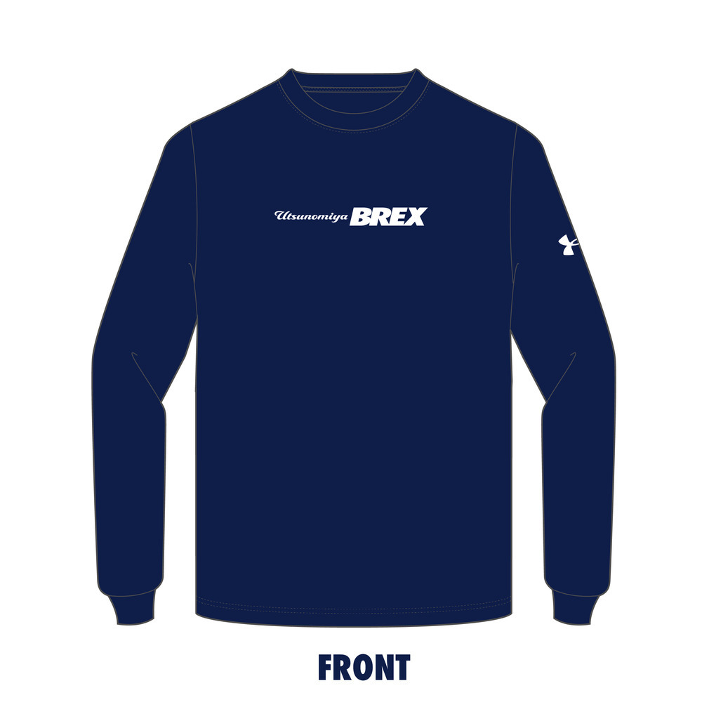 UA BREX S-TEXT バックプリント ロンT 詳細画像 ネイビー 2