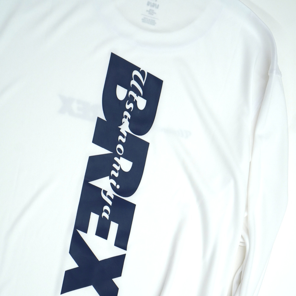 UA BREX S-TEXT バックプリント ロンT 詳細画像 ホワイト 5