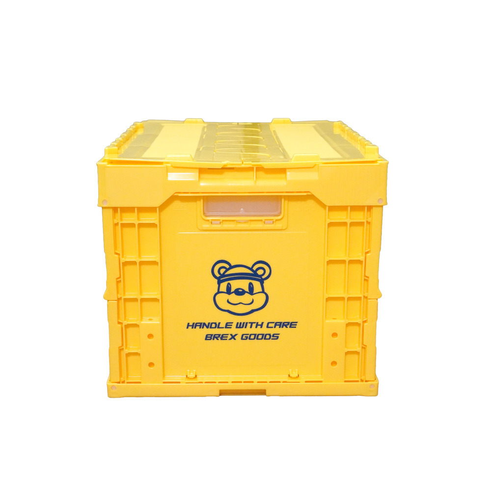 BREX折りたたみ収納BOX(フタ付50.4ℓ)イエロー 詳細画像 1カラー 3