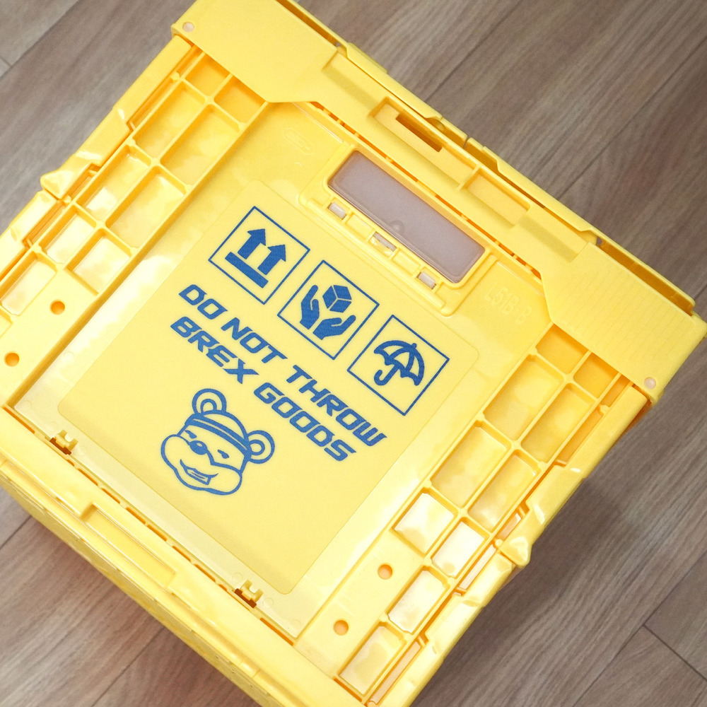 BREX折りたたみ収納BOX(フタ付50.4ℓ)イエロー 詳細画像 1カラー 7