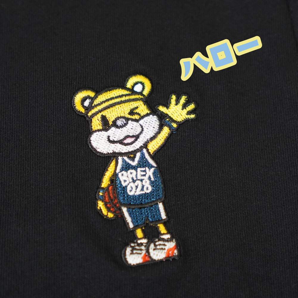 ブレッキー 全身刺しゅうTシャツ（ハロー） 詳細画像 ブラック 3