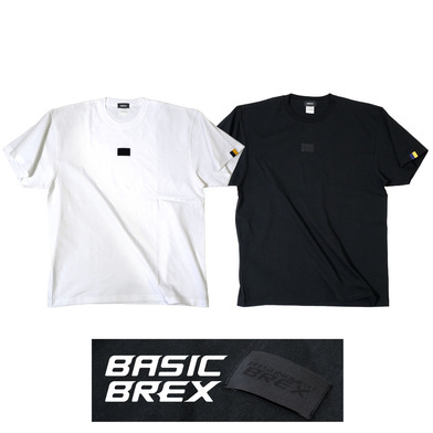 BASIC BREX ワンポイント袖ピスTシャツ（ウーブンパッチ）