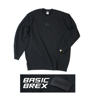 BASIC BREX ワンポイントスウェット（ウーブンパッチ）