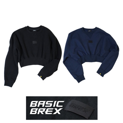 BASIC BREX クロップドトレーナー（ウーブンパッチ）