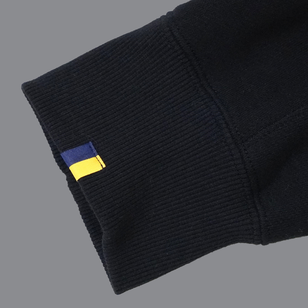 BASIC BREX クロップドトレーナー（ウーブンパッチ） 詳細画像 ブラック 5