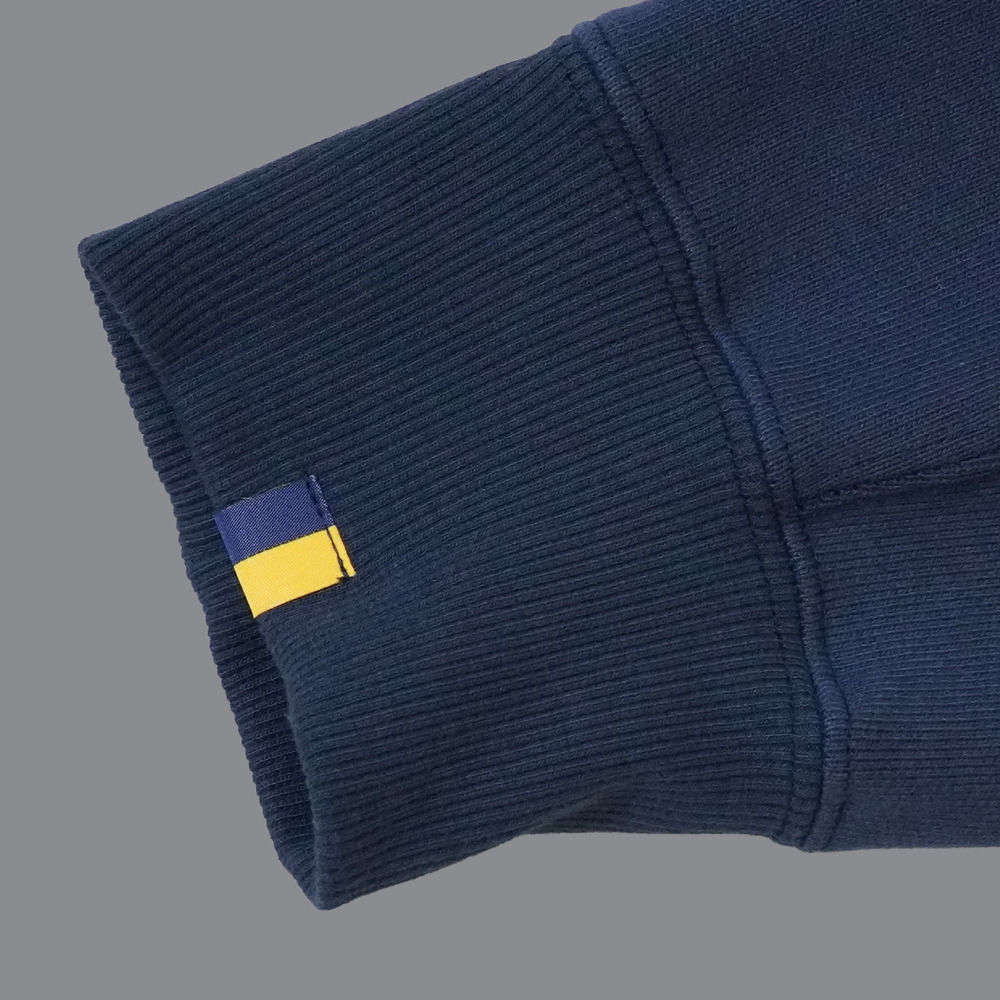 BASIC BREX クロップドトレーナー（ウーブンパッチ） 詳細画像 ネイビー 4