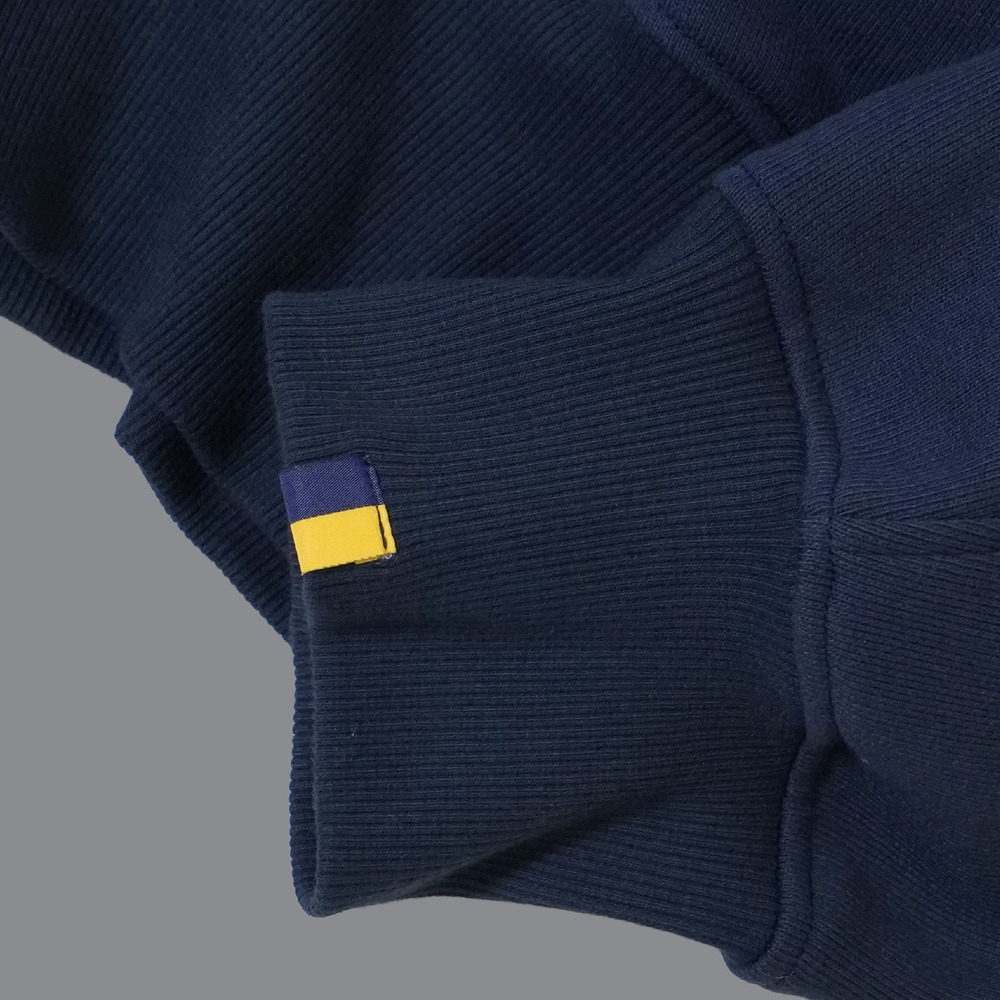 BASIC BREX クロップドフルジップパーカー（ウーブンパッチ） 詳細画像 ネイビー 5