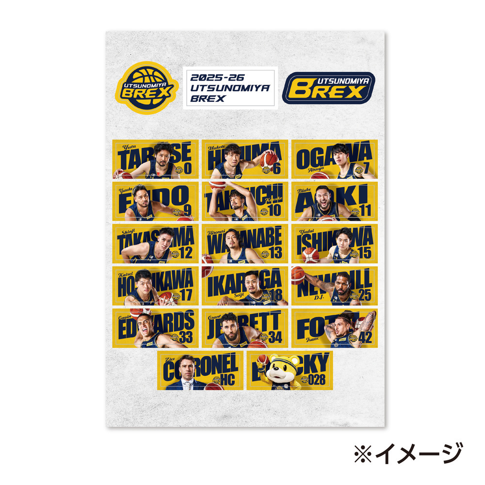 2025-26 選手タオルデザイン バラエティーステッカー 詳細画像 1カラー 2