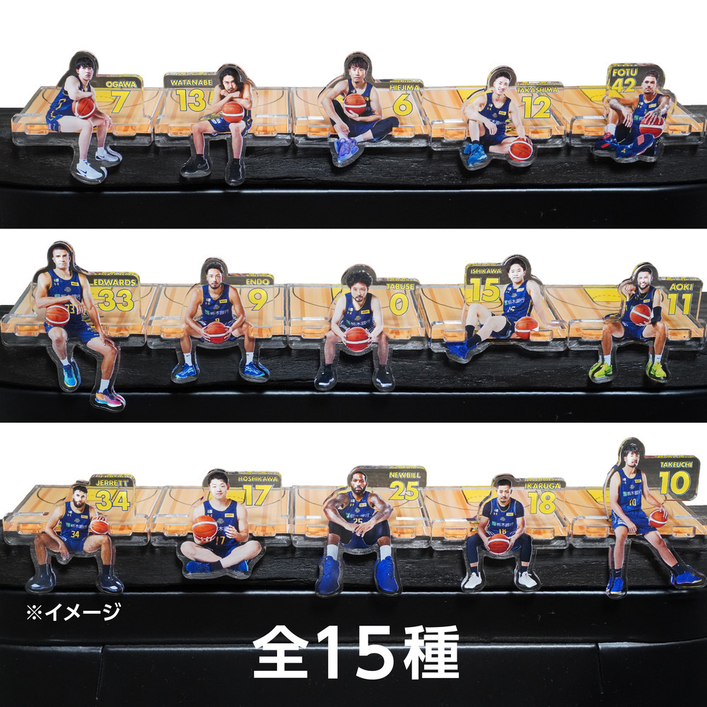 2025-26 選手おすわりminiアクリルスタンド（ランダム5枚セット） 詳細画像 1カラー 2