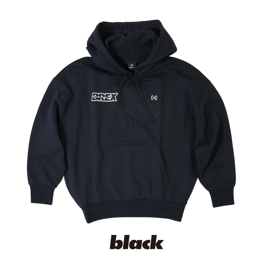 UA BREX S-TEXT プルオーバー フーディー（WOMEN） 詳細画像 ブラック 2