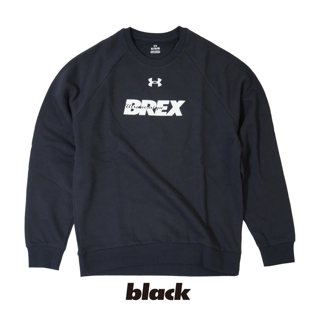 UA BREX S-TEXT クルーネックスウェット 詳細画像 ブラック 2
