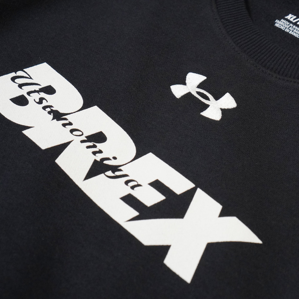 UA BREX S-TEXT クルーネックスウェット 詳細画像 ブラック 5