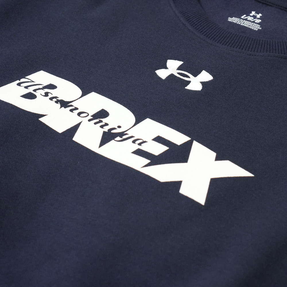 UA BREX S-TEXT クルーネックスウェット 詳細画像 ネイビー 4