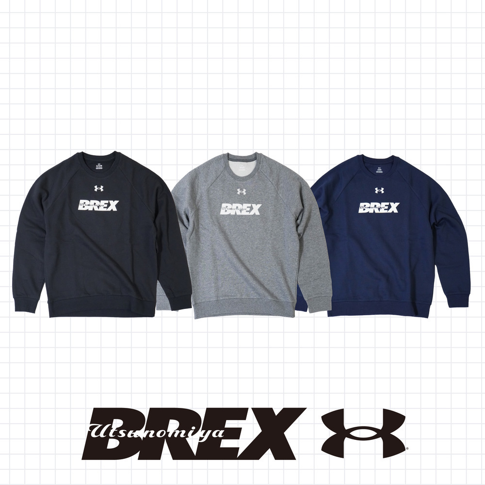 UA BREX S-TEXT クルーネックスウェット｜宇都宮ブレックス｜B.LEAGUE