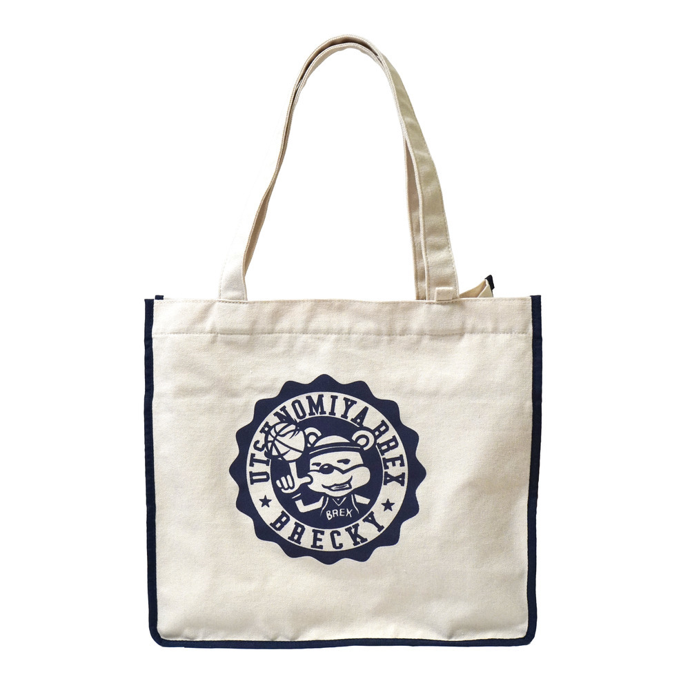 キャンバストート（BRECKYカレッジロゴ風） 詳細画像 1カラー 2
