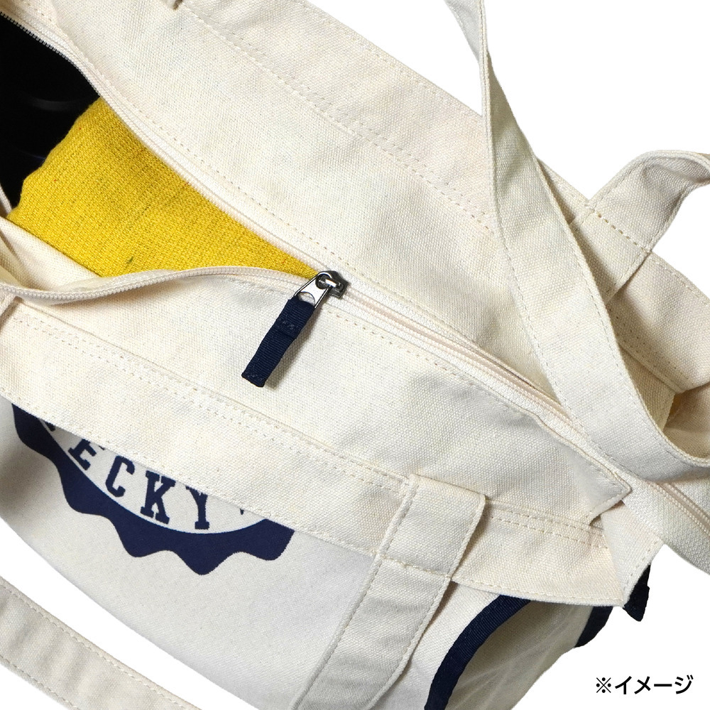 キャンバストート（BRECKYカレッジロゴ風） 詳細画像 1カラー 4