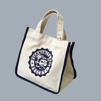 キャンバスミニトート（BRECKYカレッジロゴ風）