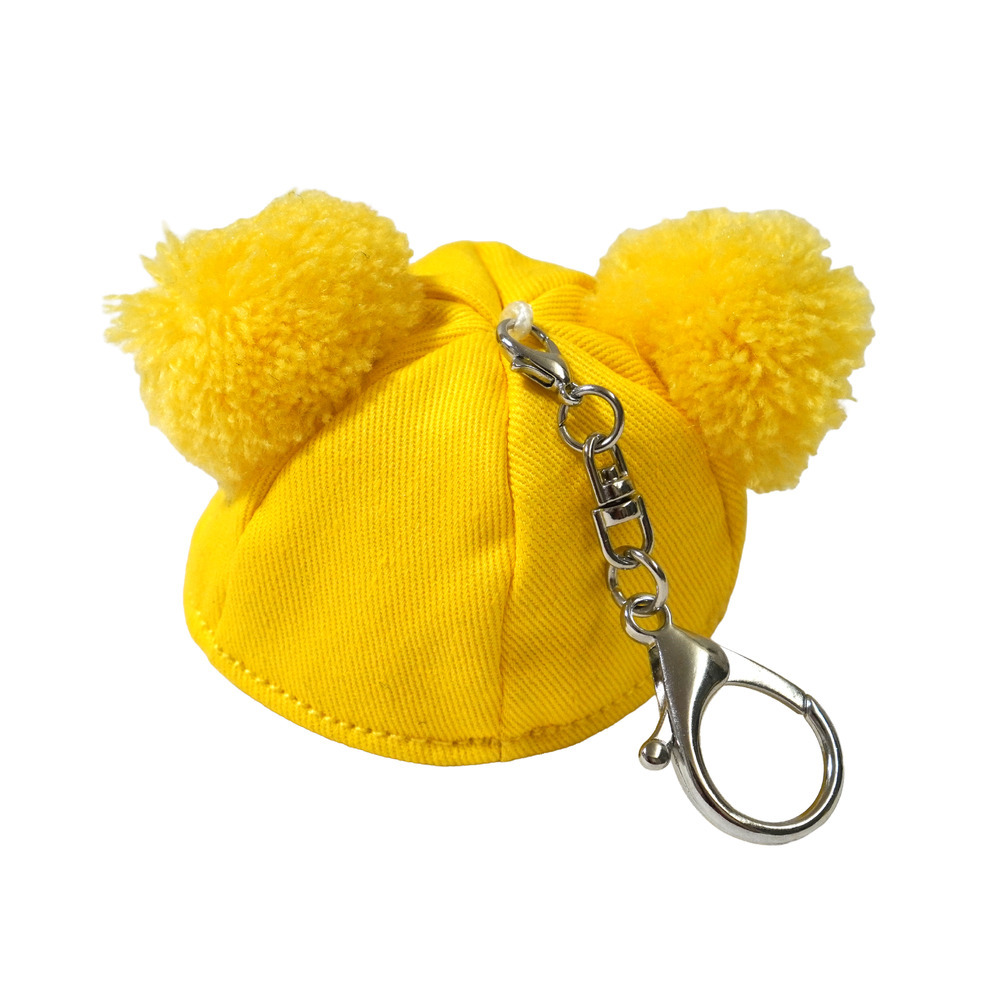 ポンポンキャップキーホルダー 詳細画像 イエロー 5