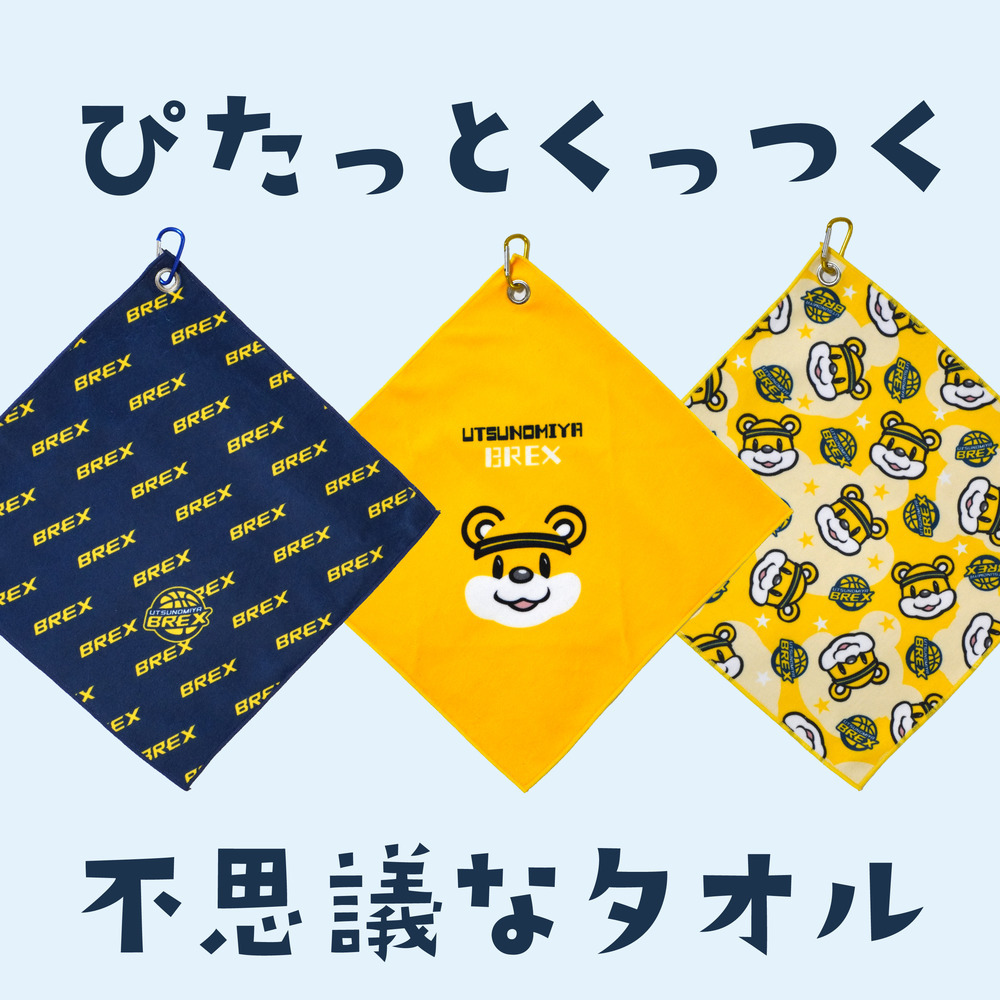 ぴたっとタオル カラビナ付き 詳細画像 BREXロゴ 1