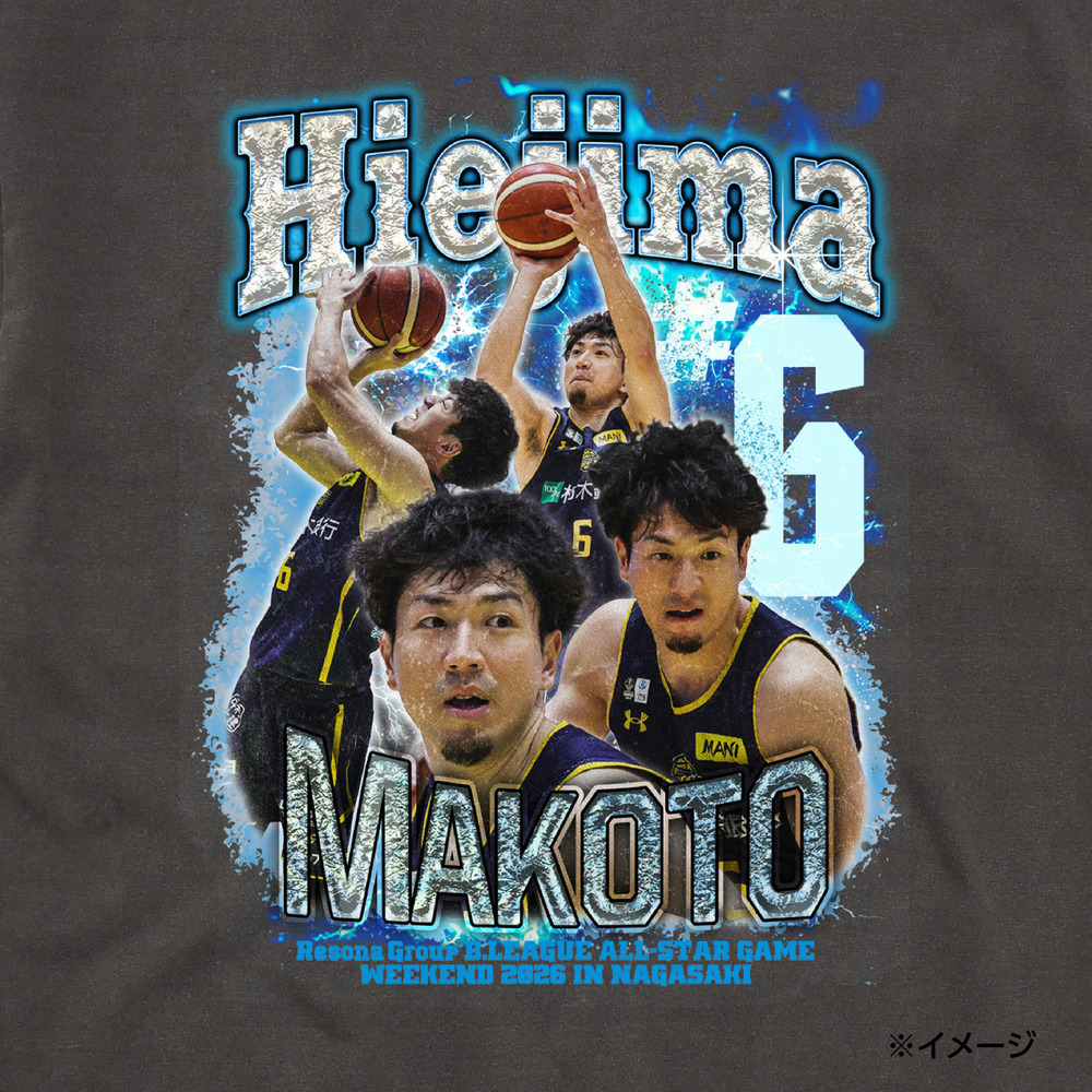 《予約受付 12/4(木)18:00～ 12/11(木)12:00》2026 ALL-STAR 出場記念Tシャツ #6（ヴィンテージライク） 詳細画像 1カラー 3