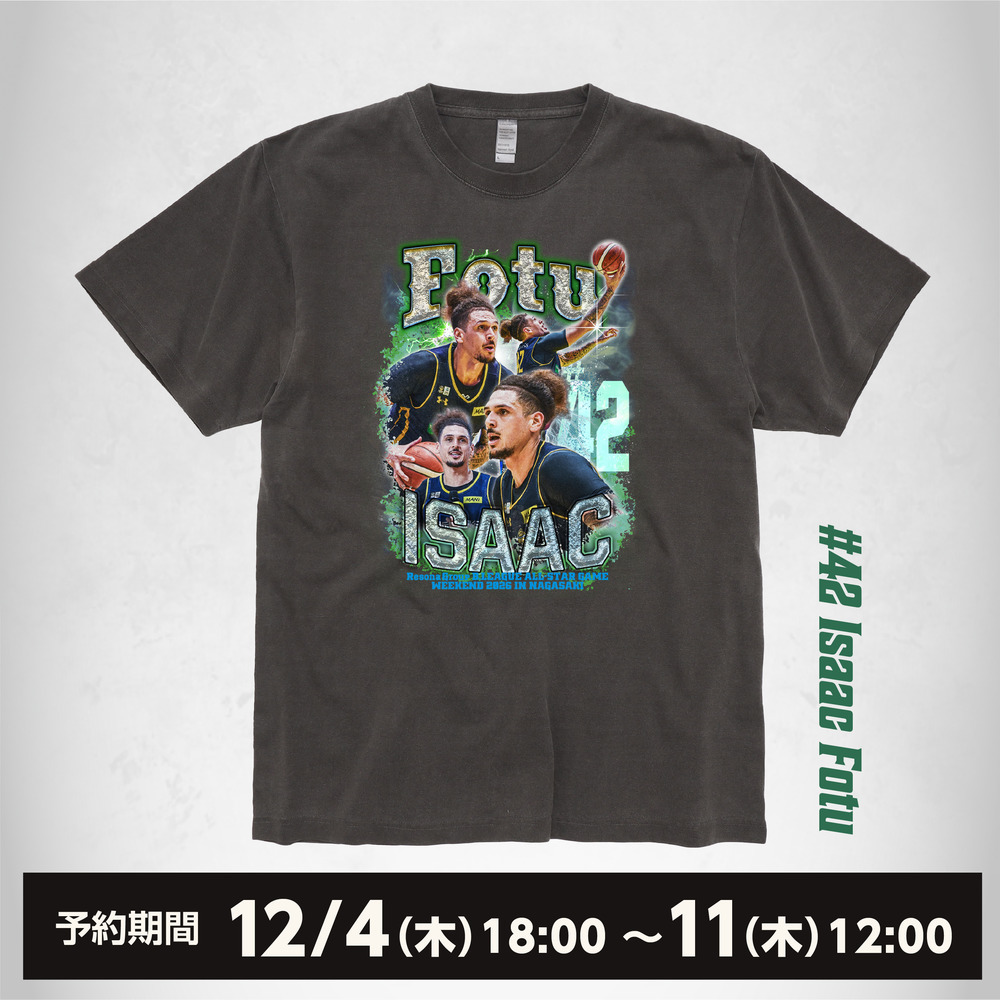 《予約受付 12/4(木)18:00～ 12/11(木)12:00》2026 ALL-STAR 出場記念Tシャツ #42（ヴィンテージライク） 詳細画像 1カラー 1