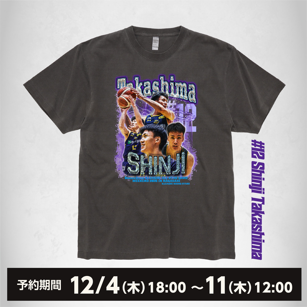 《予約受付 12/4(木)18:00～ 12/11(木)12:00》2026 ALL-STAR 出場記念Tシャツ #12（ヴィンテージライク） 詳細画像 1カラー 1
