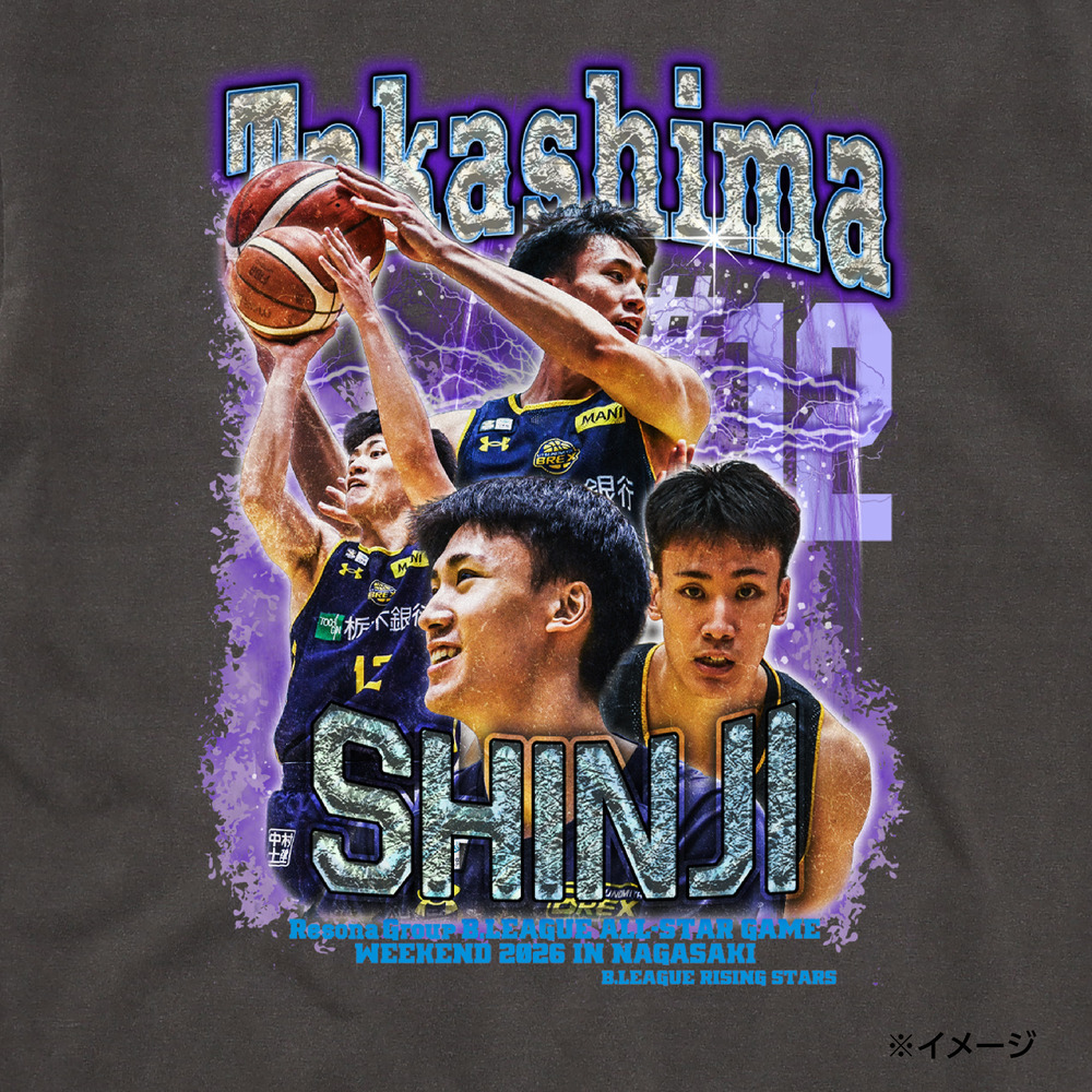 《予約受付 12/4(木)18:00～ 12/11(木)12:00》2026 ALL-STAR 出場記念Tシャツ #12（ヴィンテージライク） 詳細画像 1カラー 3