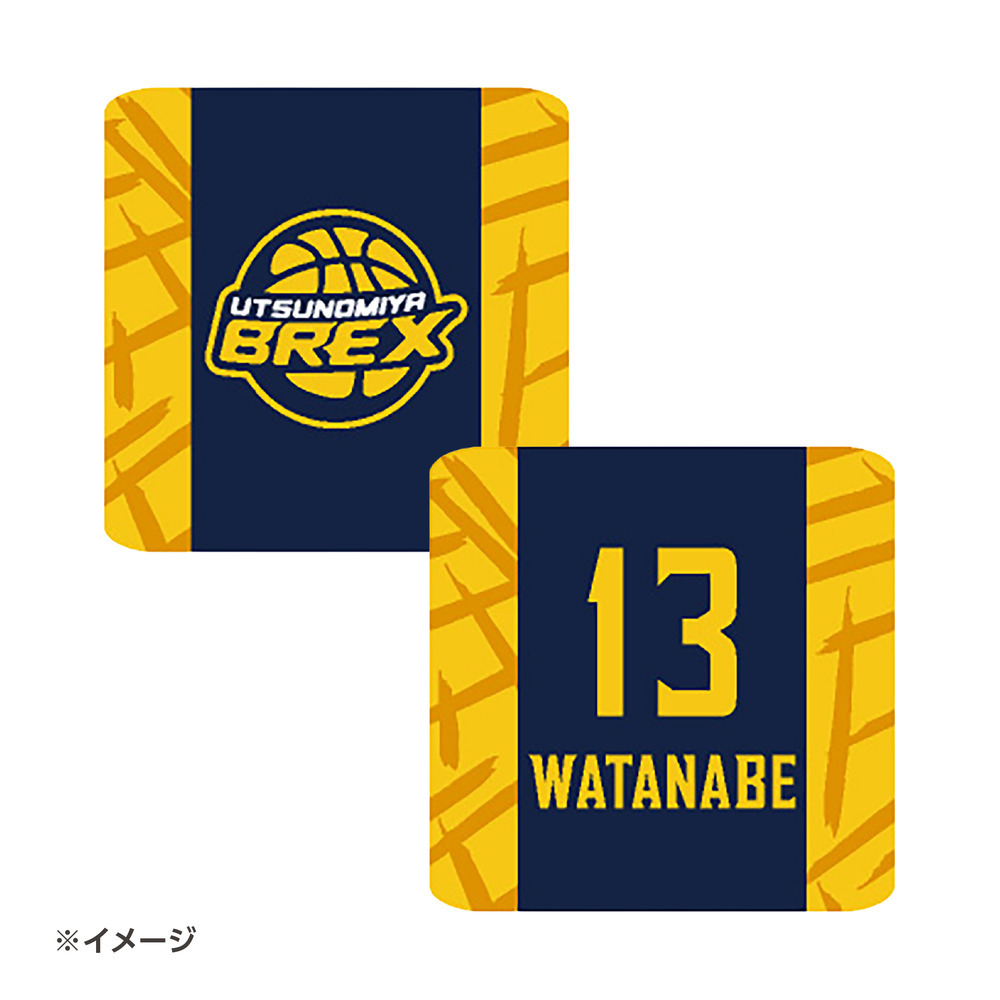 2025-26 選手リストバンド（ロゴ）ネイビー 詳細画像 #13 WATANABE 1