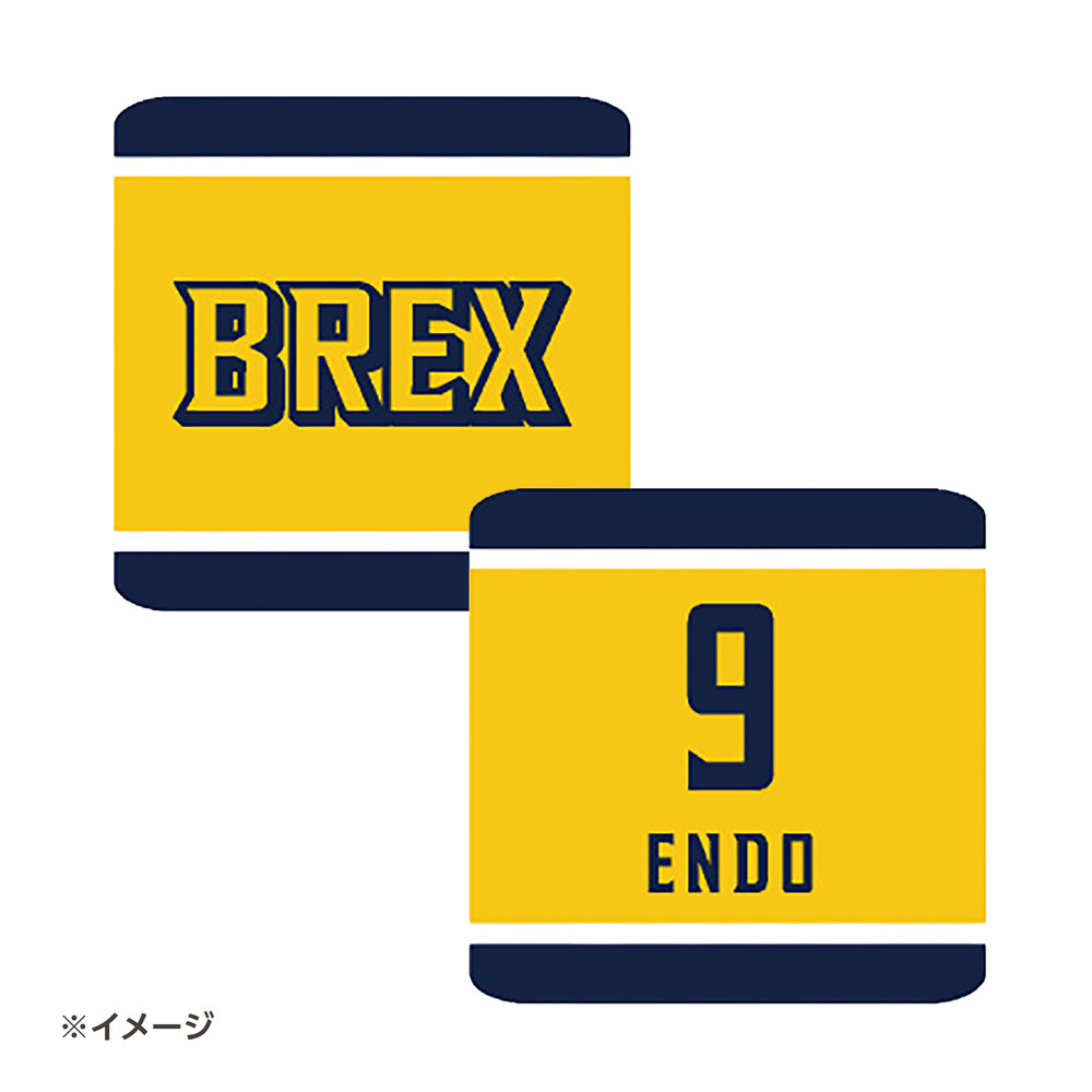 2025-26 選手リストバンド（BREX）イエロー｜宇都宮ブレックス｜B