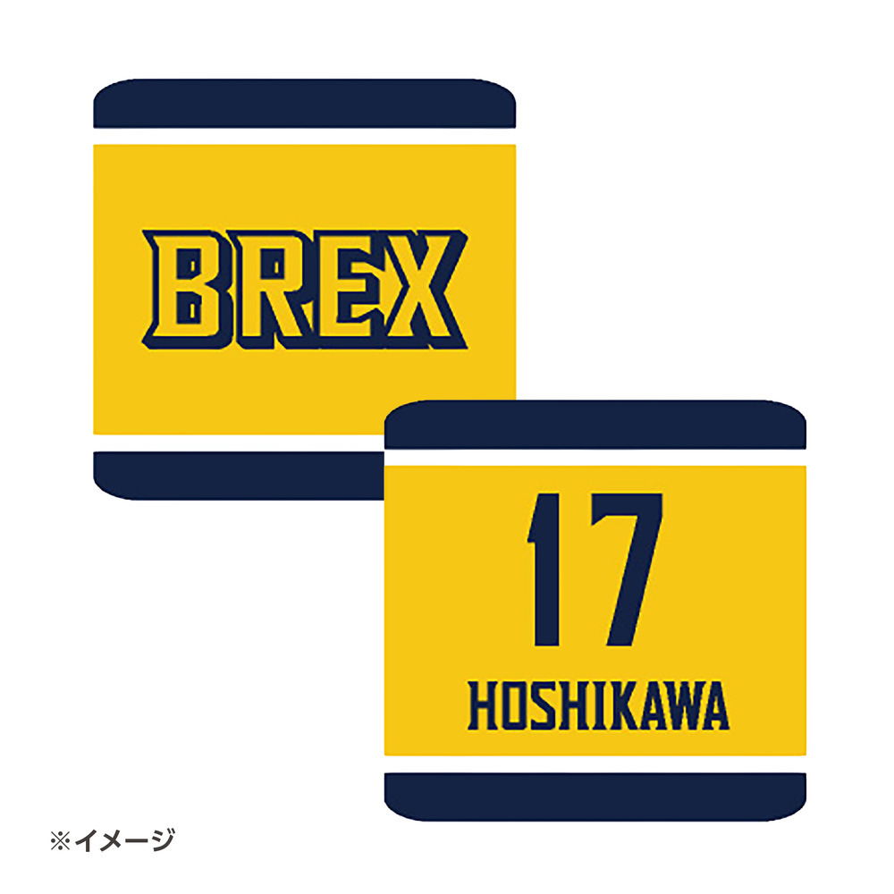 2025-26 選手リストバンド（BREX）イエロー｜宇都宮ブレックス｜B