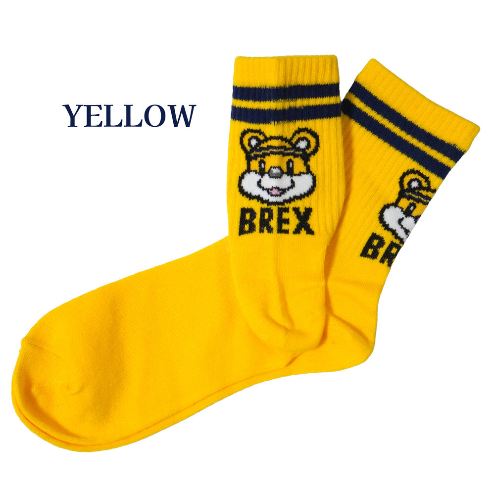 ブレッキーBPラインソックス 詳細画像 イエロー 1