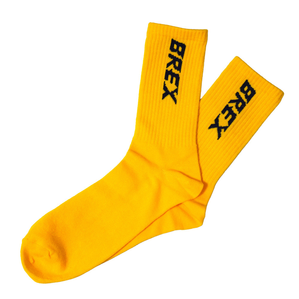 BREXイエロークルーソックス 詳細画像 1カラー 2
