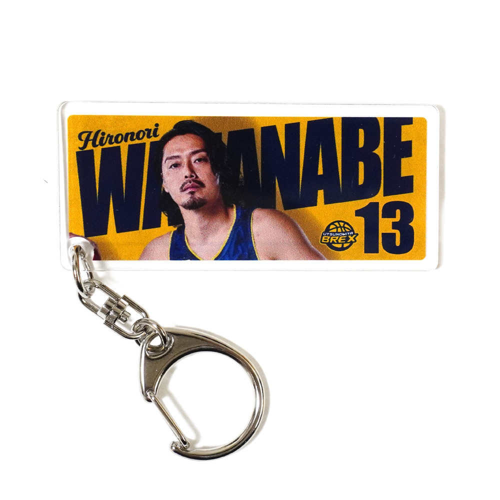 2025-26 選手フェイスタオル NAMEキーホルダー 詳細画像 #13 WATANABE 1