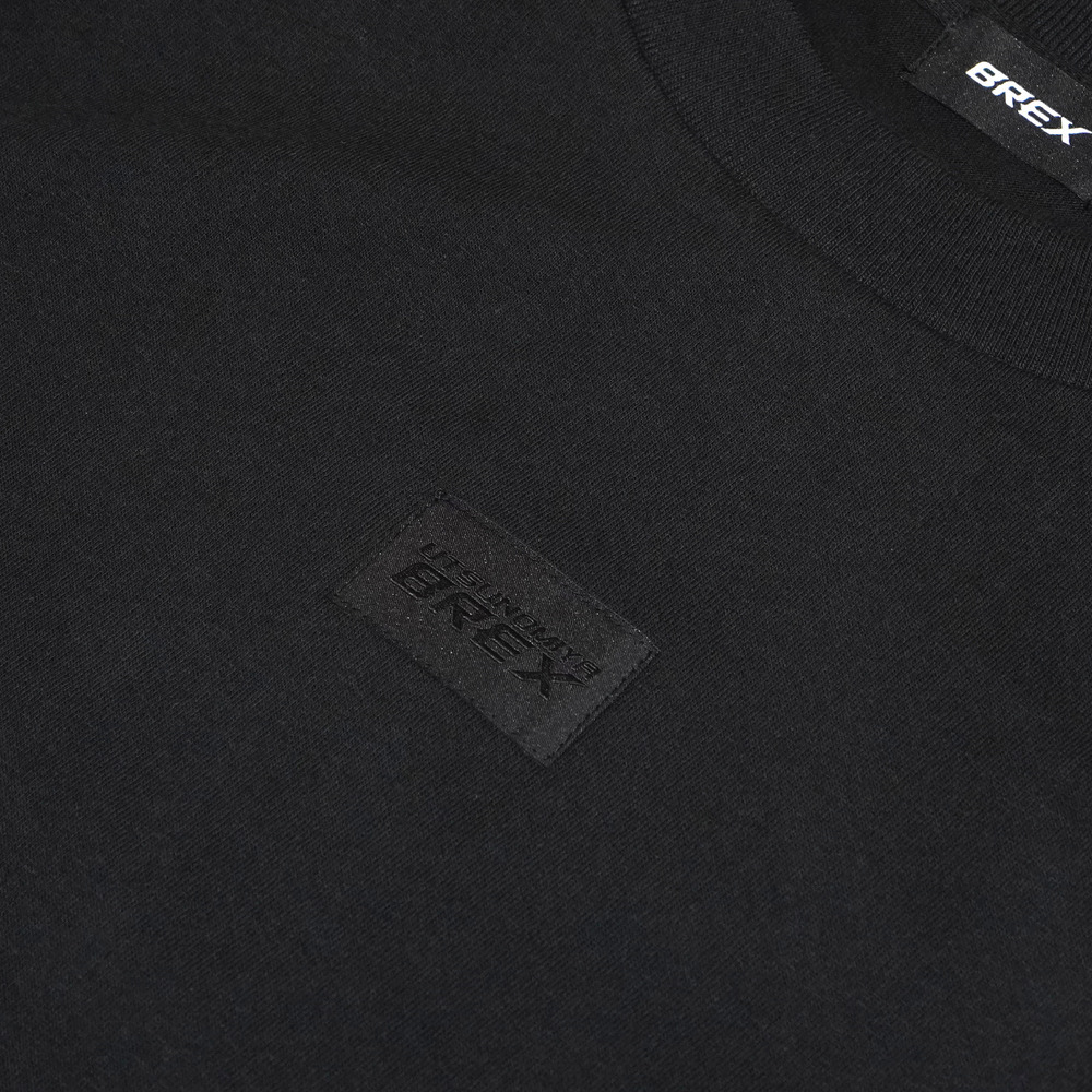 BASIC BREXワンポイントヘビーウェイトロンT（ウーブンパッチ） 詳細画像 ブラック 2