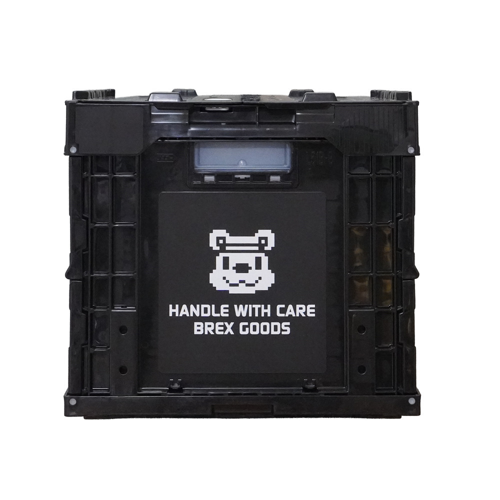 BREX折りたたみ収納BOX（フタ付50.4L）ブラック 詳細画像 1カラー 3