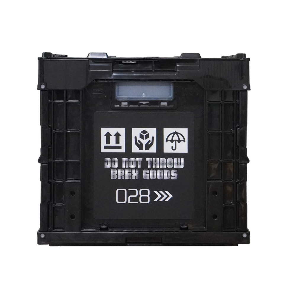 BREX折りたたみ収納BOX（フタ付50.4L）ブラック 詳細画像 1カラー 4