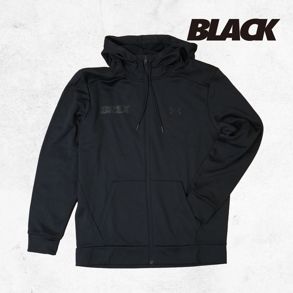 UA BREX S-TEXT フリースフルジップフーディー 詳細画像 ブラック 1