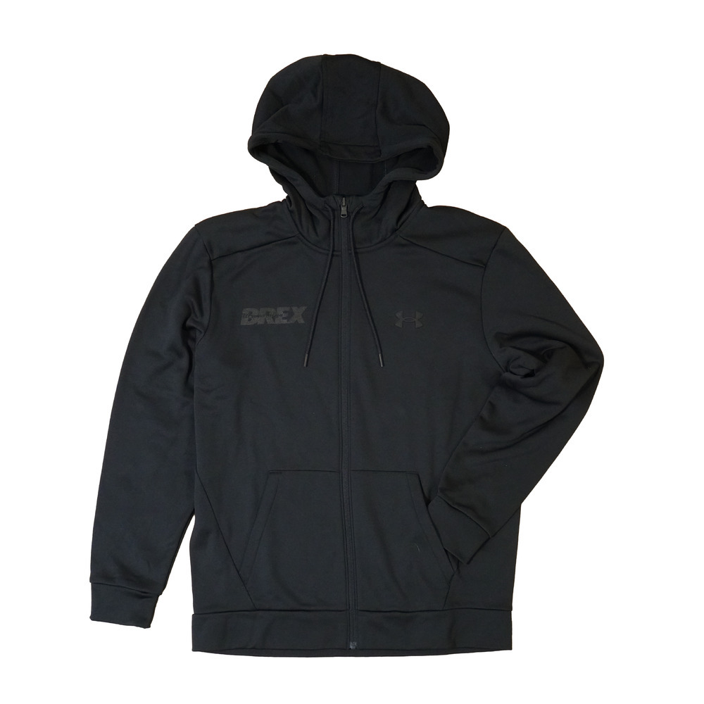 UA BREX S-TEXT フリースフルジップフーディー 詳細画像 ブラック 4