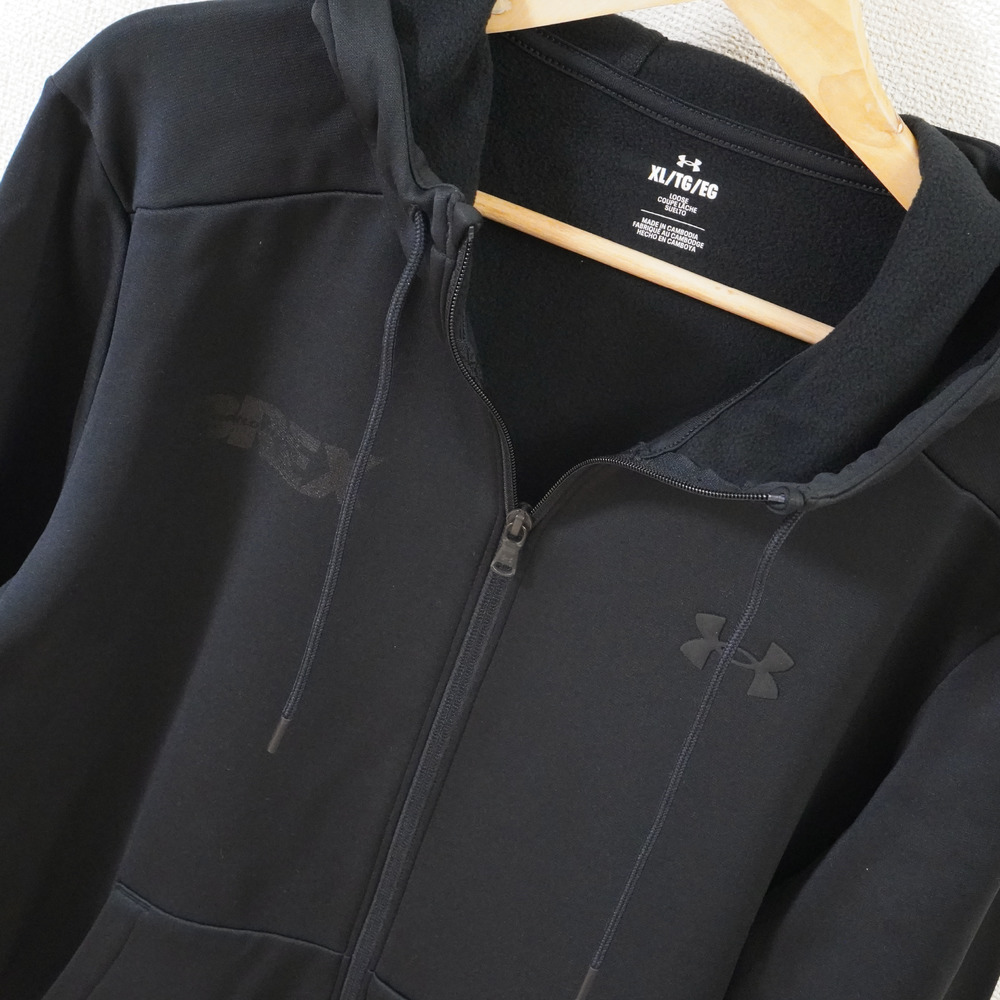 UA BREX S-TEXT フリースフルジップフーディー 詳細画像 ブラック 9